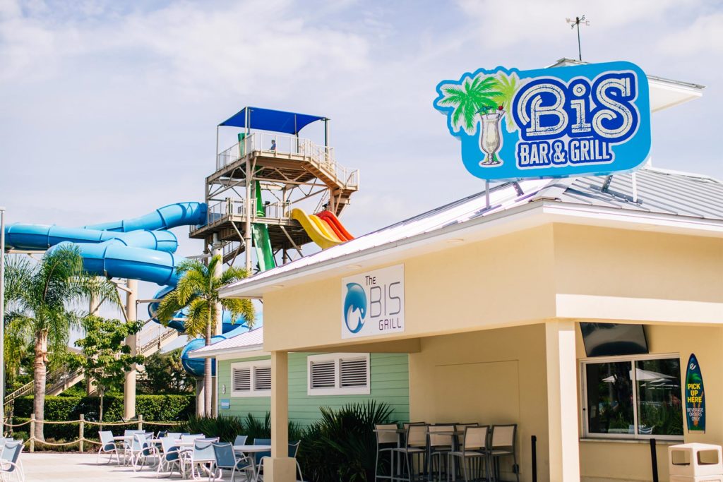 The Bis Grill next to the Encore Resort Water Park.