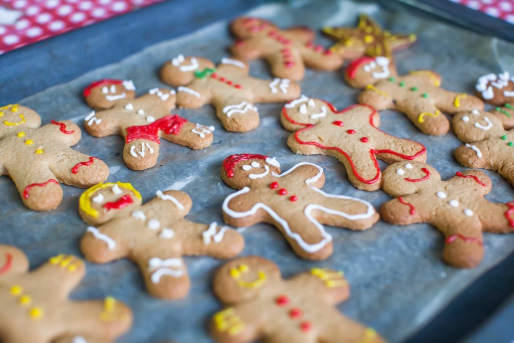 Decorated gingerbread men